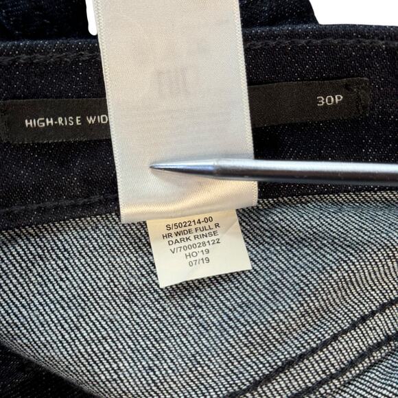 Banana Republic Trouser Wide Leg Jeans Womens 30P Blue High Rise Skater Classic - Picture 8 of 10